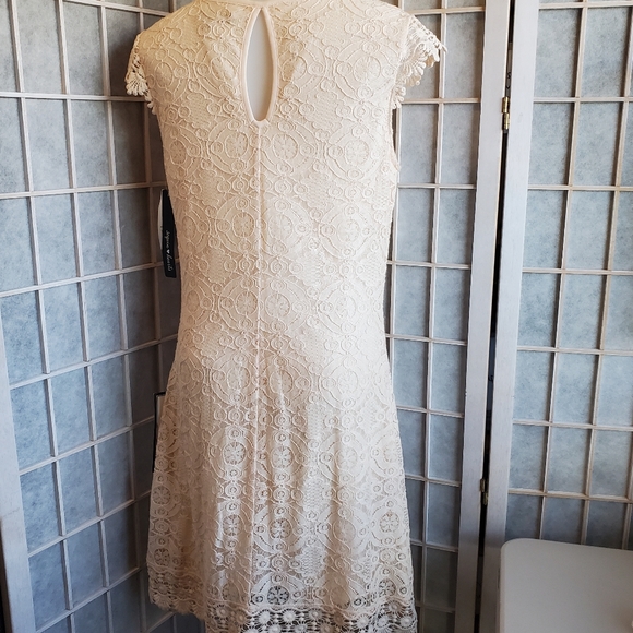 Sequin Hearts Peach Lace Dress - Picture 3 of 14